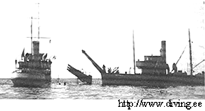 Подъем торпедного аппарата эсминца Гром