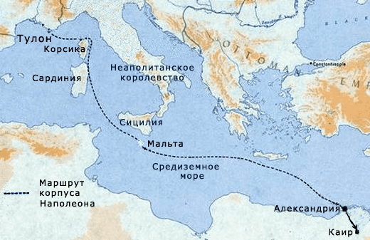 Маршрут корпуса Наполеона
