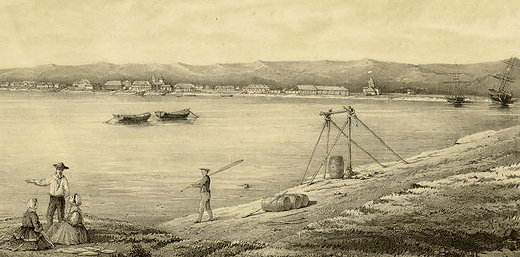 Порт Охотска 1856 год