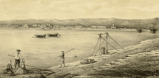 Охотск Порт Охотска 1856 год