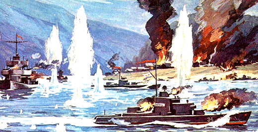 <Бой за порт Расин Морской десант в порт Расин