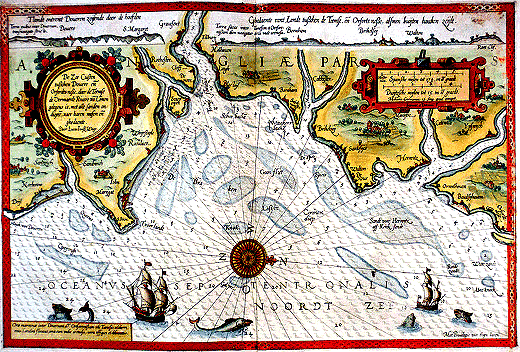 Карта - вагенер устья Темзы