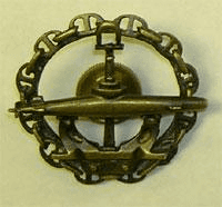 Нагрудный знак подводника 1909 год Знак подводника